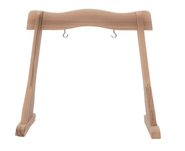 Drewniany statyw na gong max 40cm
