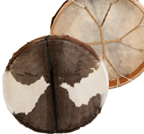 Beben szamański z koziej skóry włosy- 60 cm+pałka