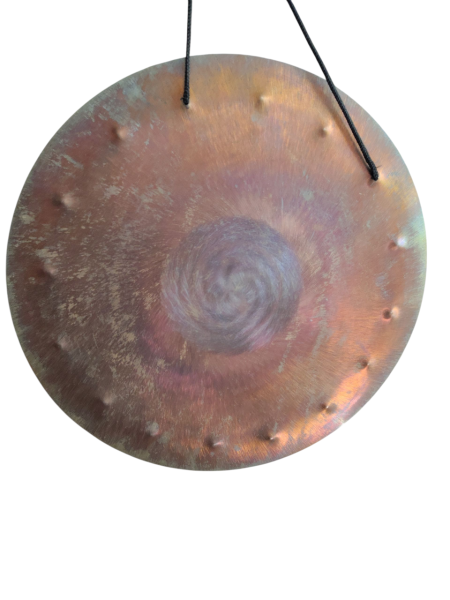 Gong 40cm /odcień brązowo- złoty/