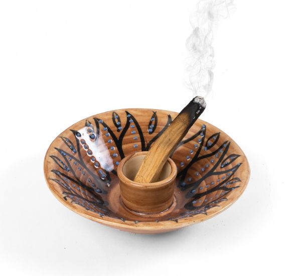Podstawka na palo santo brązowa