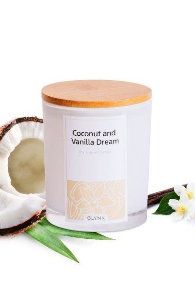 Świeca z wosku sojowego: COCONUT&VANILLA DREAM