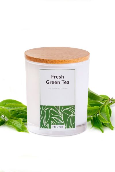 Świeca z wosku sojowego: FRESH GREEN TEA