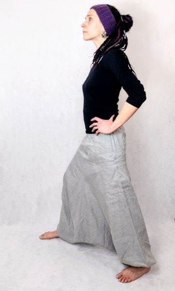 Szarawary lniane damskie (cienkie) - S/M