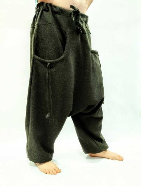 Szarawary wełniane męskie