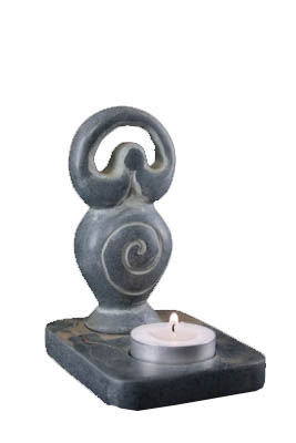 Świecznik Bogini ze steatytu na tealight