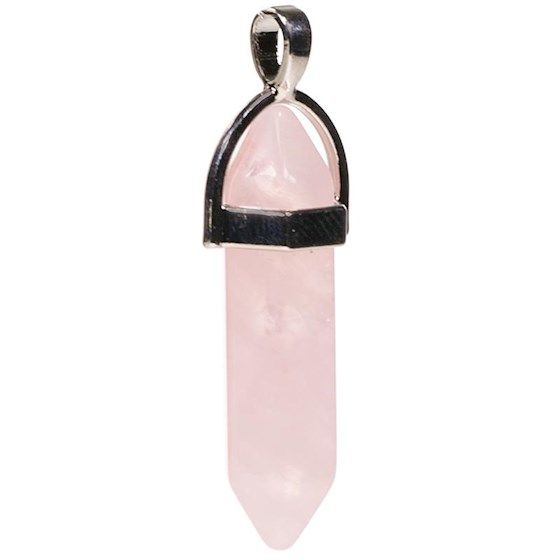Wisiorek Różowy Kwarc - 4 cm