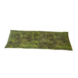 Poduszka duża bawełniana z łuską gryki (trawa)